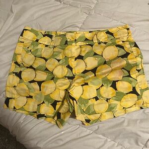 Ann Taylor Preppy Lemon Print Women's Shorts